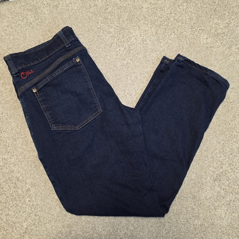 Origin Maine D68 Delta 68 Jeans Mens 32x28 Indigo Dark Wash Stretch Made in USA